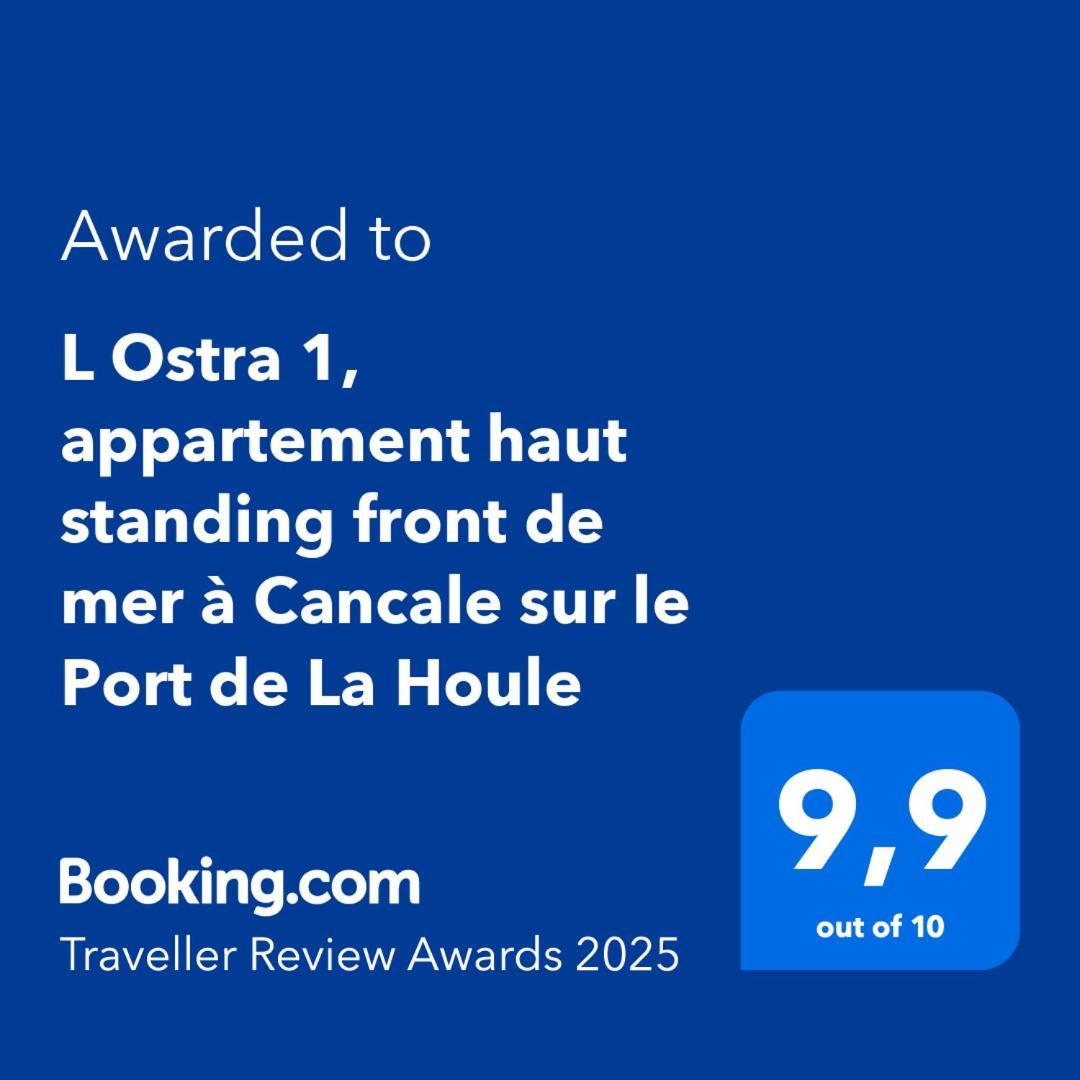 L Ostra 1, Appartement Haut Standing Front De Mer A Cancale Sur Le Port De La Houle Eksteriør billede